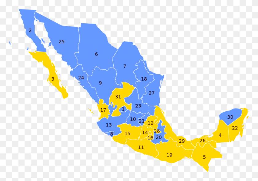 1280x870 Elección Mexicana De 2006 Por Estado Elecciones Presidenciales México 2006, Mapa, Diagrama, Atlas Hd Png