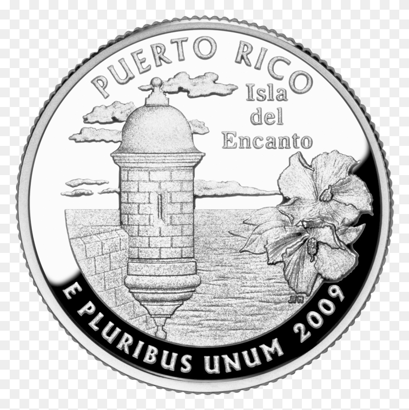 1067x1072 2009 Pr Proof Coins In Puerto Rico, Coin, Money, Nickel HD PNG Download