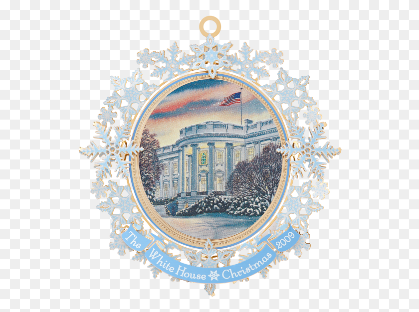 530x566 2009 White House Christmas Ornament, Pattern, Chandelier HD PNG Download