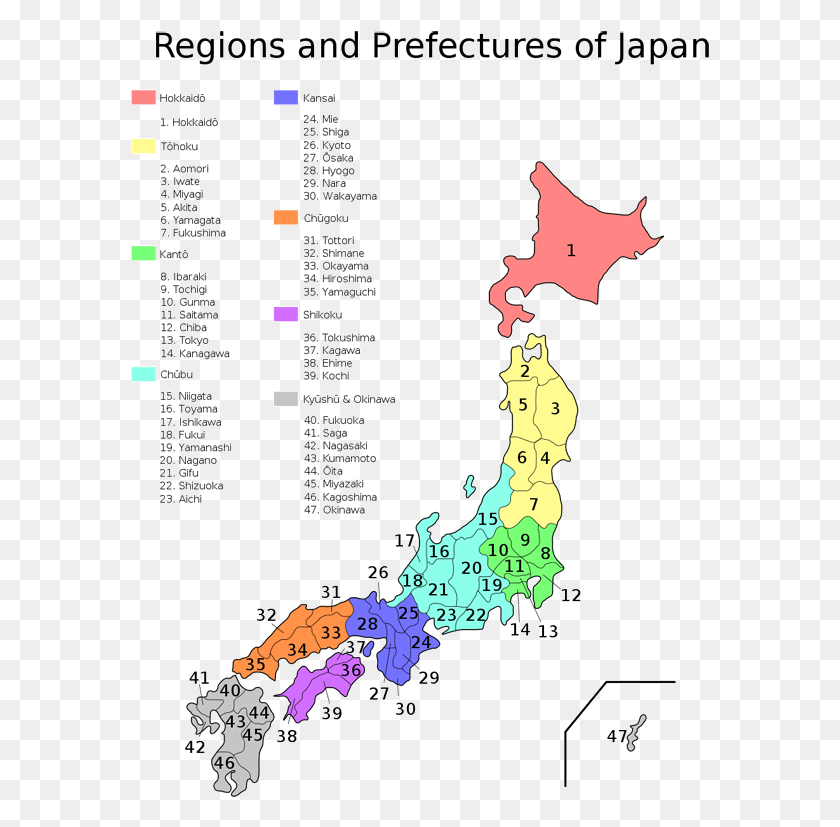 579x767 2010 Census Prefectures Of Japan, Plot, Map, Diagram HD PNG Download