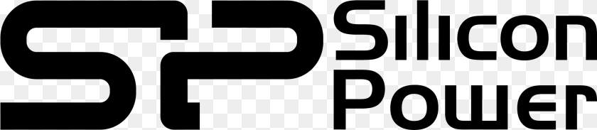 2382x518 2011 10 03 Silicon Power Logo, Gray Clipart PNG