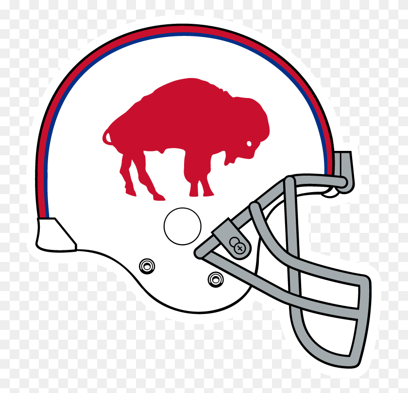 732x750 2013 Nfl Helmet Right Side View Srgb Optimized Graphics Buffalo Bills Throwback Logo, Clothing, Apparel, American Football HD PNG Download