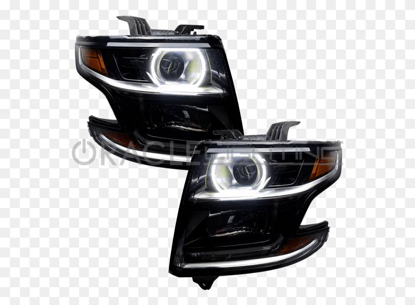 551x556 2014 2018 Chevy Tahoe Oracle Halo Kit 2018 Chevy Suburban Lights, Light, Headlight HD PNG Download