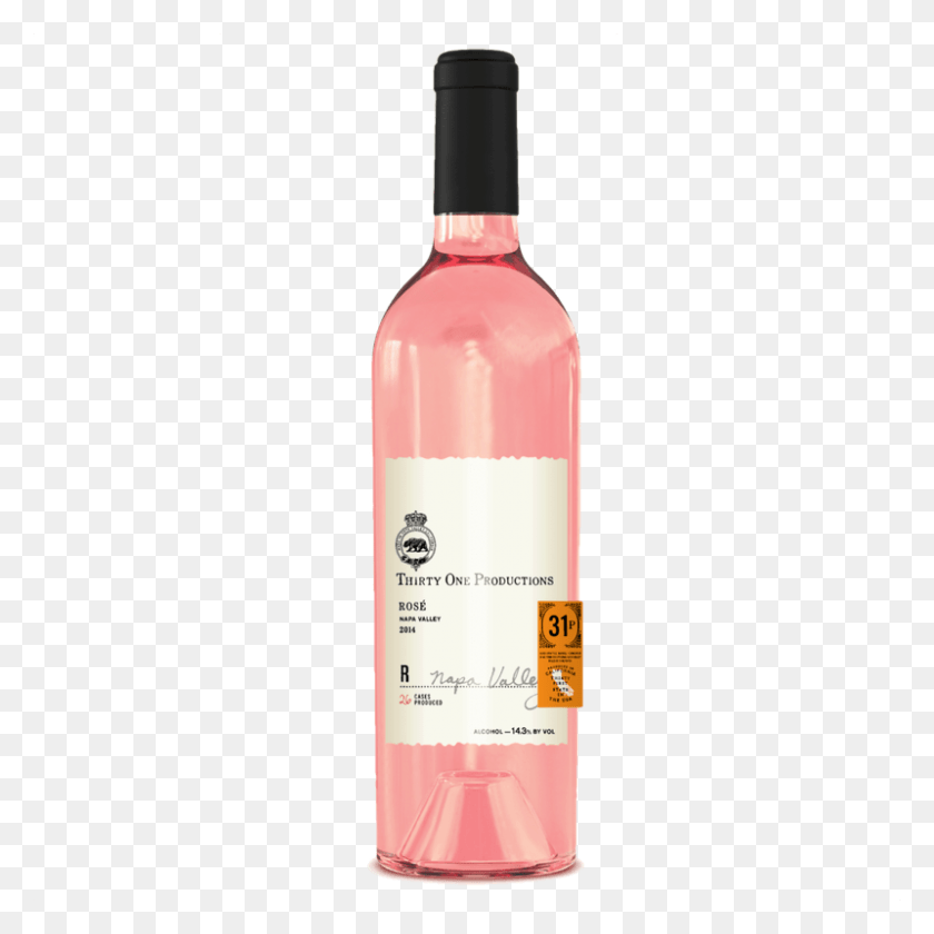 800x800 Бутылка Из Розового Стекла, Напиток, Напиток, Алкоголь, 2014 Год, Розовое Стекло Png Скачать