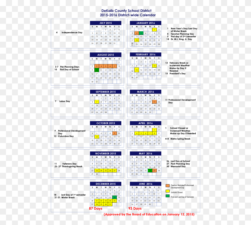 501x695 2015 2016 District Wide Calendar Nyc Substitute Teacher Pay Schedule 2018, Text, Scoreboard, Pac Man HD PNG Download