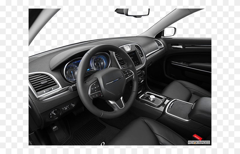 640x480 2015 Chrysler 300 Black Интерьер, Автомобиль, Транспортное Средство, Транспорт Hd Png Скачать