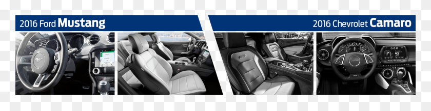 1500x305 Descargar Png Ford Mustang Vs Chevrolet Camaro Modelo Interior Convertible, Cojín, Reloj De Pulsera, Asiento De Coche Hd Png