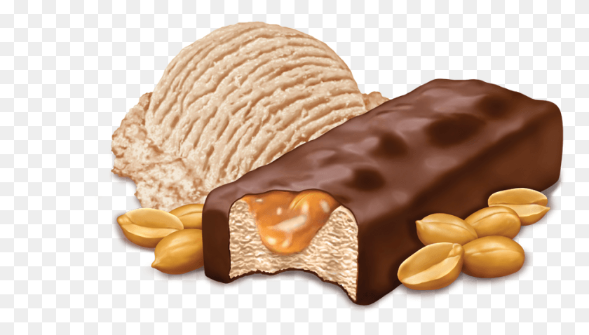 939x504 2016 Mars Incorporated Inside Of A Snickers Ice Cream Bar, Cream, Dessert, Food HD PNG Download