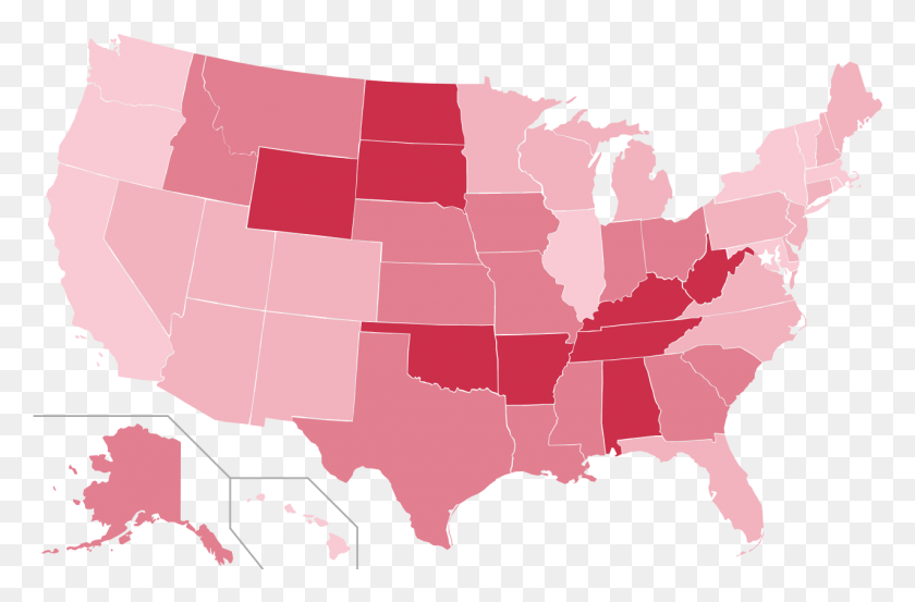 1279x810 Elección Presidencial 2016 Por Estado 9 Regiones De Los Estados Unidos, Mapa, Diagrama, Atlas Hd Png