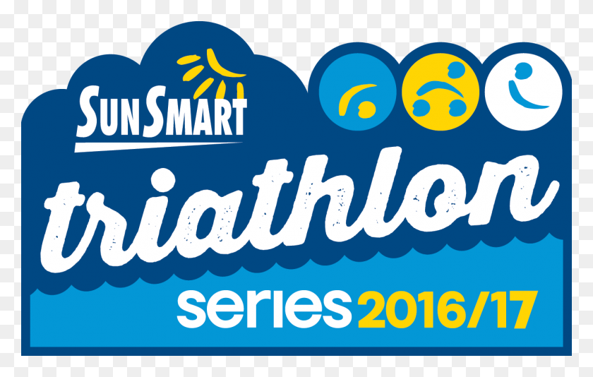 1275x775 2016 Sunsmart Triathlon Series Logo Graphic Design, Text, Label, Word HD PNG Download