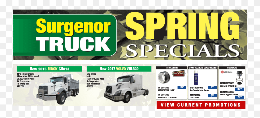 757x324 2016 Surgenor Truck Centre Spring Promotion Off Road Vehicle, Label, Text, Flyer HD PNG Download