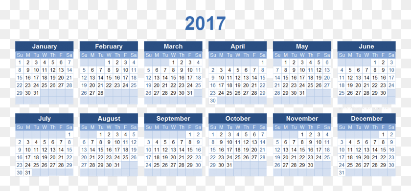 1600x680 Календарь На 2017 Год Новогодние Каникулы Календарь На 2017 Год, Текст Hd Png Скачать