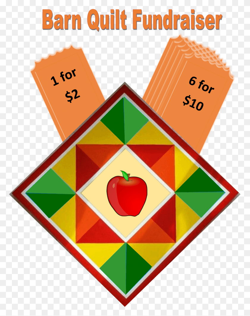 1128x1448 2017 Country Apple Festival Barn Quilt Fundraiser Heart, Symbol, Text, Number HD PNG Download