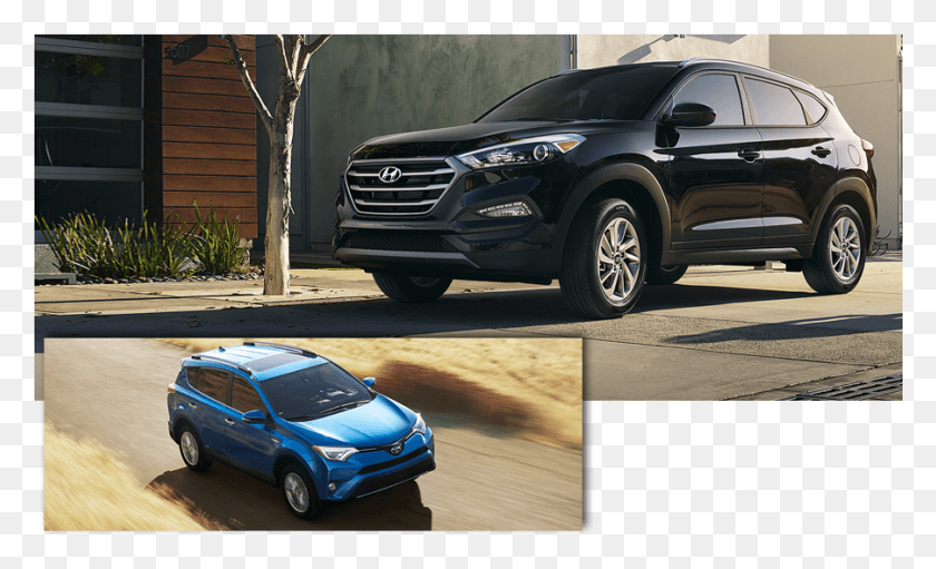 901x521 Hyundai Tucson 2017 Против Kia Sportage 2018 Против Hyundai Tucson 2018, Автомобиль, Автомобиль, Транспорт Hd Png Скачать