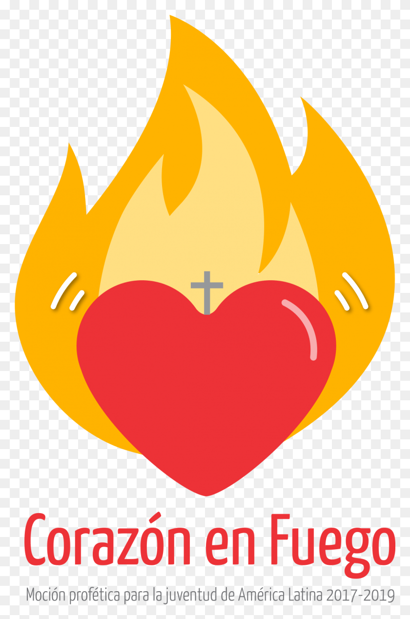 1126x1745 2017 Logotipo Corazn En Fuego, Heart, Fire, Flame Hd Png
