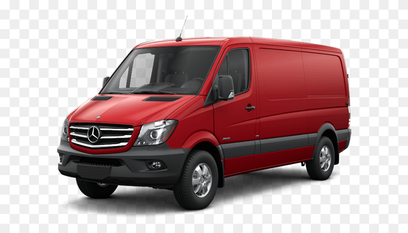 608x419 2017 Mercedes Benz Sprinter Cargo Van In Jupiter Red Mercedes Benz Sprinter 2017, Vehicle, Transportation, Minibus HD PNG Download