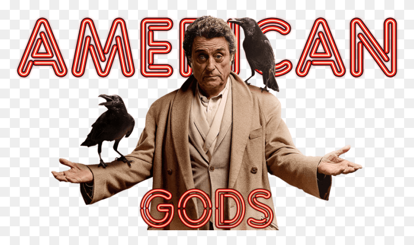 900x506 2018 American Gods Square Calendar Book American Gods, Bird, Animal, Crow HD PNG Download