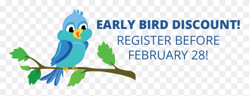 1011x342 2018 Annual Conference Early Bird Discount Bird In A Tree Cartoon, Plant, Text, Jar HD PNG Download