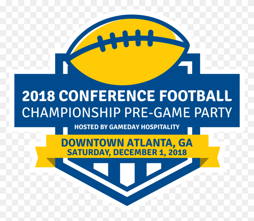 901x776 2018 Atlanta Conference Championship 2019 National Championship Football, Label, Text, Advertisement HD PNG Download