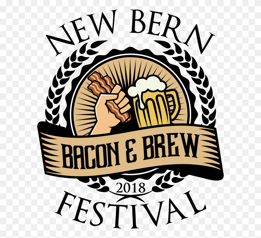 600x704 Descargar Png Bacon Amp Brew Festival 2018 New Bern Bacon Amp Brew Festival, Mano, Etiqueta, Texto Hd Png