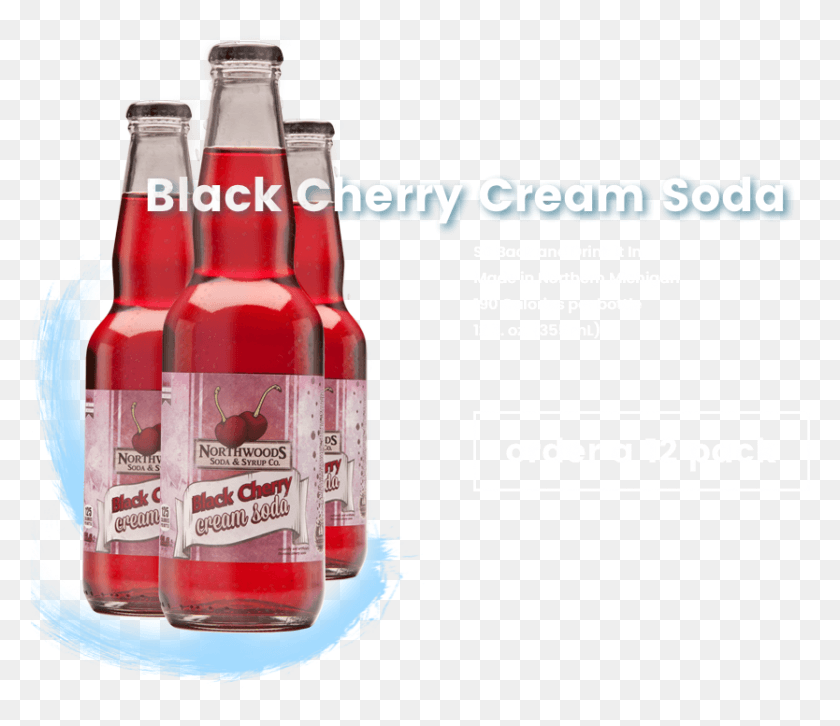834x713 2018 Black Cherry Cream Slider Botella De Vidrio, Bebidas, Bebidas, Soda Hd Png