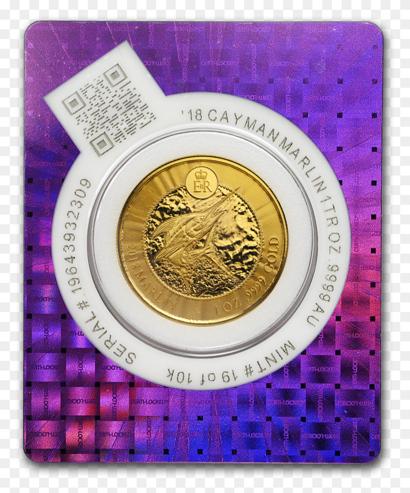 1186x1447 2018 Cayman Islands 1 Oz Gold Marlin Bu Coin Sales Coin, Money HD PNG Download