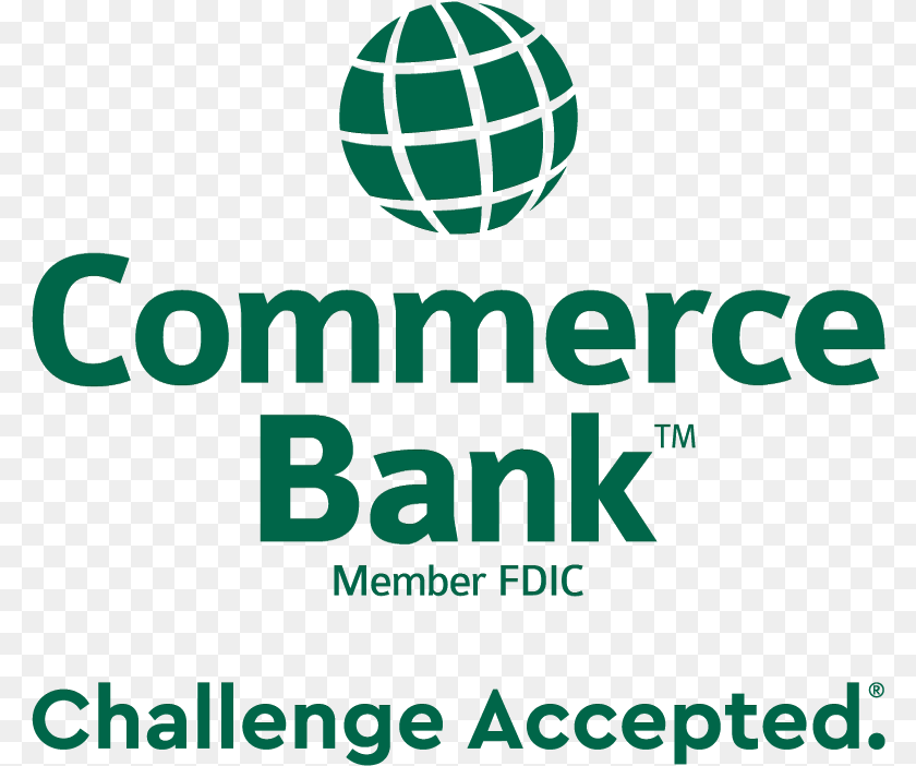 784x702 2018 Cb Ca Green 342 Stacked Commerce Bank, Sphere, Advertisement, Poster, Logo Clipart PNG