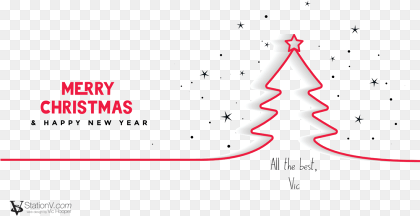 1001x515 2018 Christmas Card Christmas Tree Sticker PNG