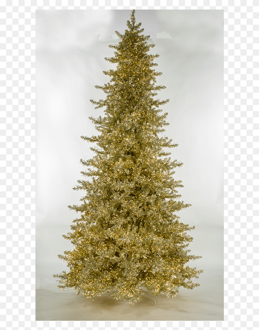 612x1009 2018 Christmas Deluxe Champagne Trees Pre Lit Christmas Lights, Christmas Tree, Tree, Ornament HD PNG Download