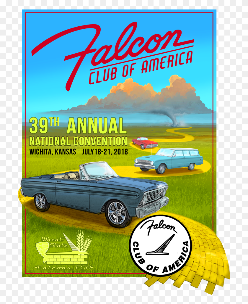 721x967 Логотип Fca Nats 2018 Ford Falcon, Флаер, Плакат, Бумага Hd Png Скачать