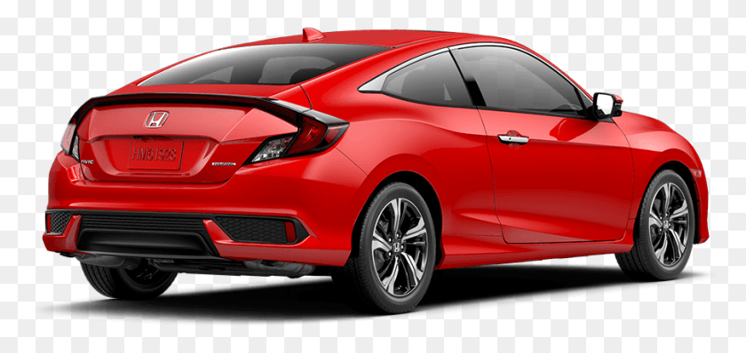 900x391 2018 Honda Civic Coupe Rear Angle Spoiler On 2017 Civic, Car, Vehicle, Transportation HD PNG Download