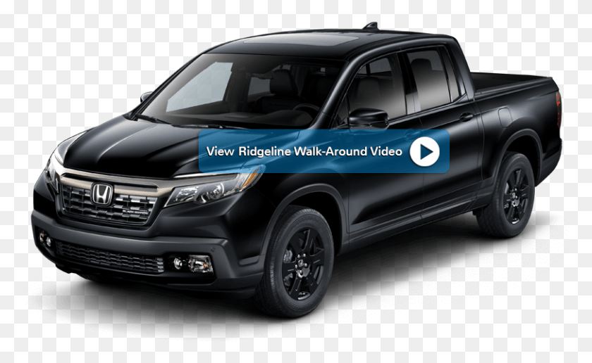 812x475 2018 Honda Ridgeline Front Angle Honda Ridgeline 2019 Black, Car, Vehicle, Transportation HD PNG Download