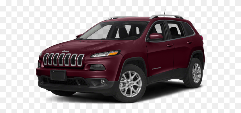 591x334 Jeep Cherokee Angled 2018 Jeep Cherokee Billet Silver, Автомобиль, Транспортное Средство, Транспорт Hd Png Скачать