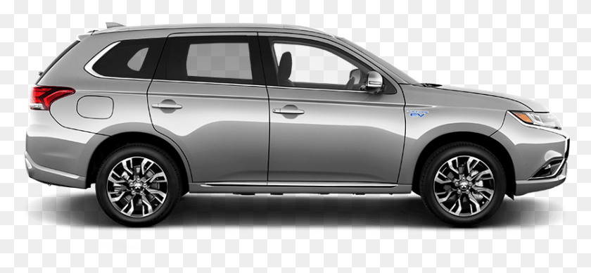 837x353 2018 Mitsubishi Outlander Phev In Alloy Silver Metallic 2018 Mitsubishi Outlander Silver, Sedan, Car, Vehicle HD PNG Download