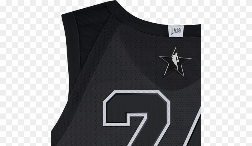 501x489 2018 Nba All Star Game Kobe Bryant Authentic Jersey, Clothing, Shirt, Person, Bib Sticker PNG