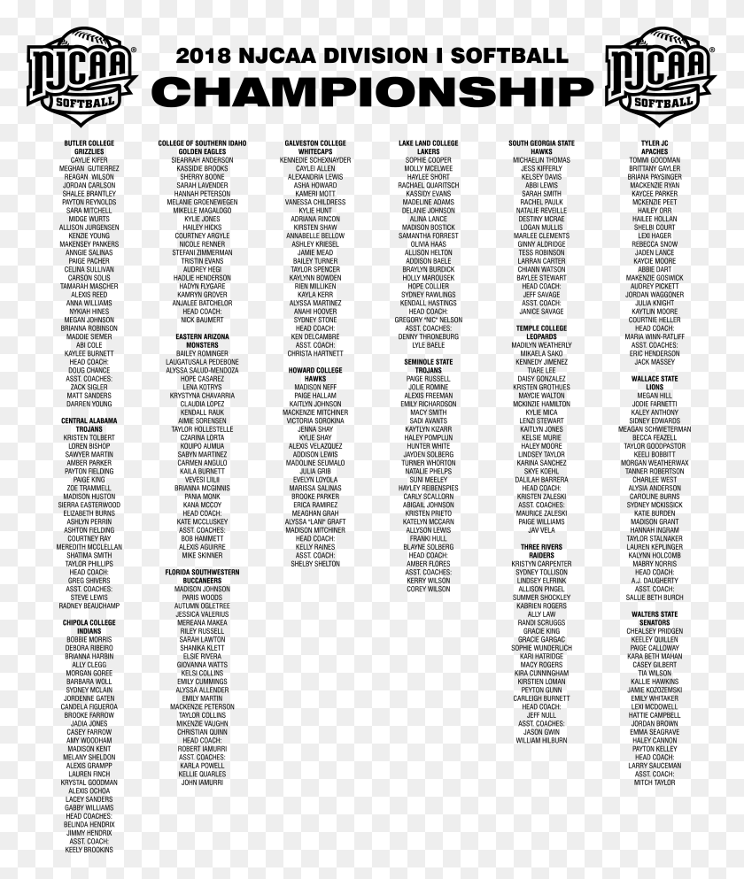 3690x4414 2018 Njcaa Softball Di Championship Navy Tonal Long Calligraphy, Text, Number HD PNG Download