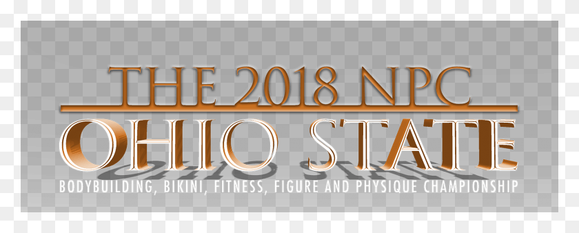 1687x603 2018 Npc Ohio State Bodybuilding Physique Bikini Calligraphy, Alphabet, Text, Word HD PNG Download