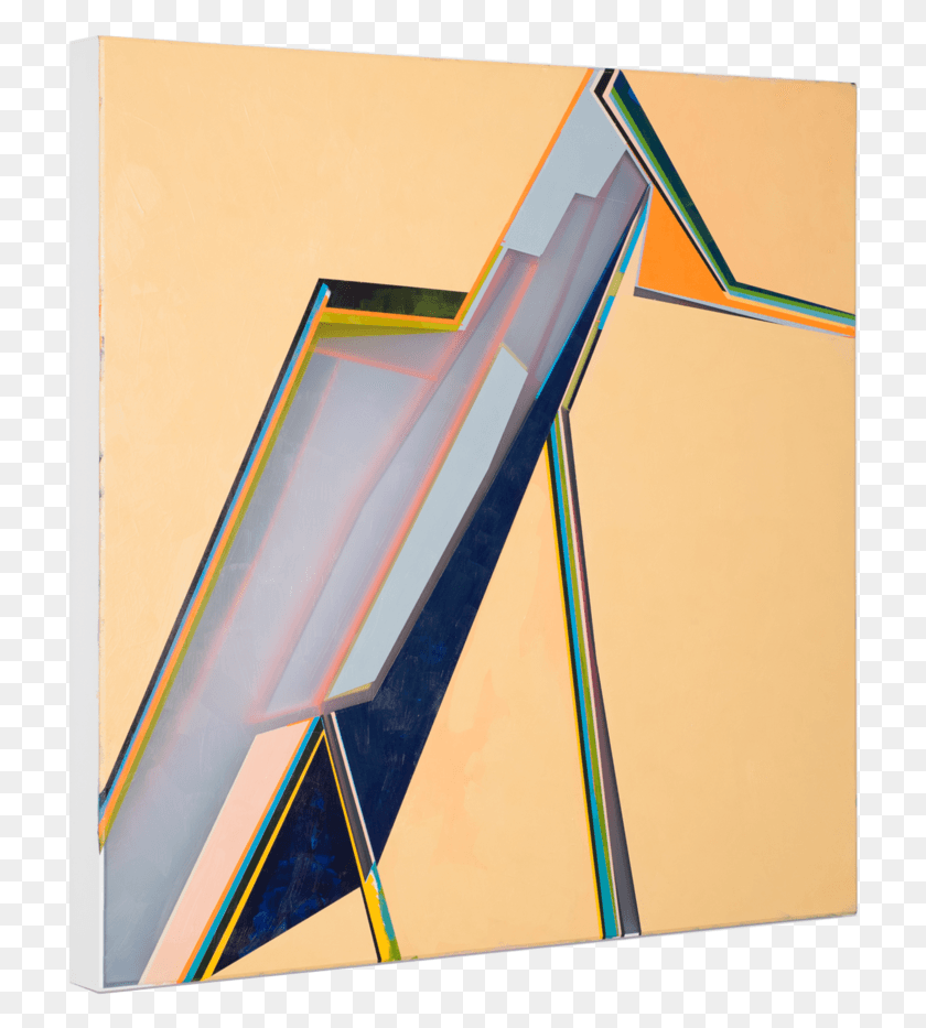 718x873 2018 Painting A Side, Modern Art, Triangle HD PNG Download