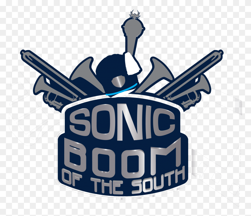 2614x2226 2018 Pre Band Camp Sonic Boom Of The South Logotipo, Texto, Símbolo, Marca Registrada Hd Png