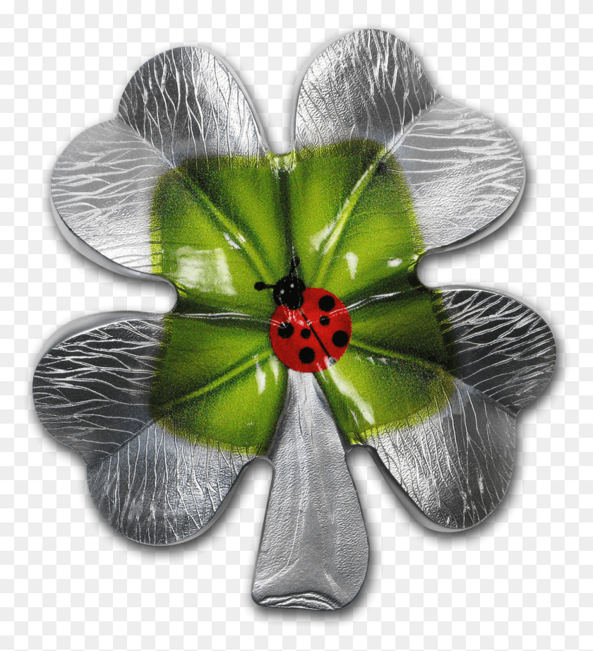 1320x1460 2018 Republic Of Cameroon Silver Clover Four Leaf Shape Artificial Flower, Fungus, Accessories, Accessory HD PNG Download