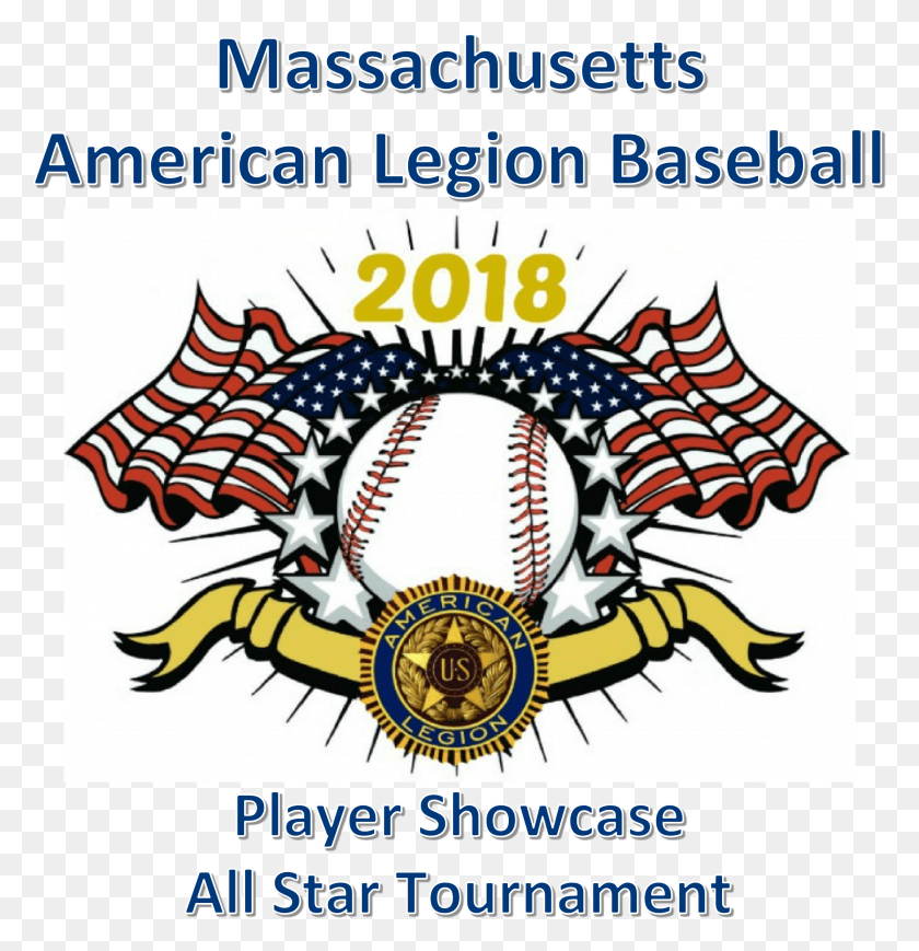 2392x2483 2018 Showcase And All Star Tournament Baseball And American Flags, Symbol, Logo, Trademark HD PNG Download
