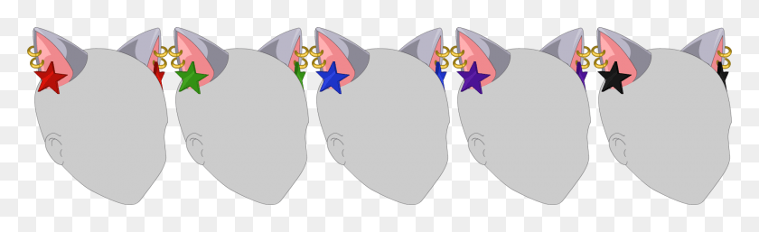 1800x456 2018 Star Struck Kitty Ears, Animal, Plant, Pet HD PNG Download