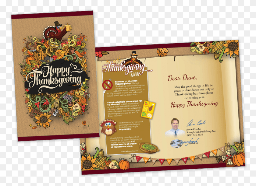 849x600 2018 Thanksgiving Card Style B Floral Design, Person, Human, Poster HD PNG Download