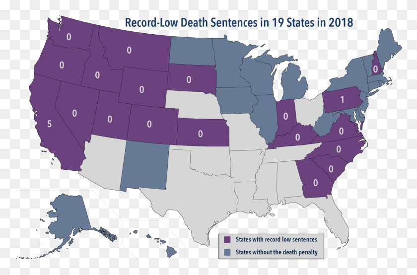 1880x1191 2018 Was A Record Low Year For Death Penalty Usage States That Have Death Penalty 2019, Map, Diagram, Plot HD PNG Download