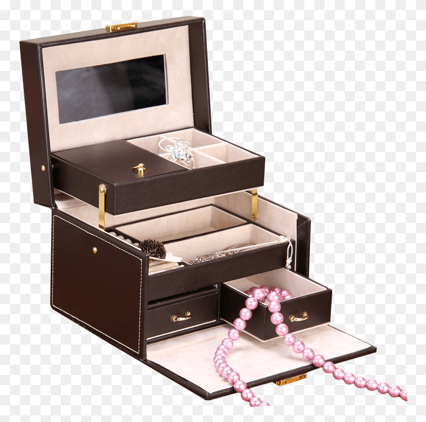 766x773 2018 Wholesale Faux Leather Jewelry Box Drawer, Furniture, Wedding Cake, Cake HD PNG Download