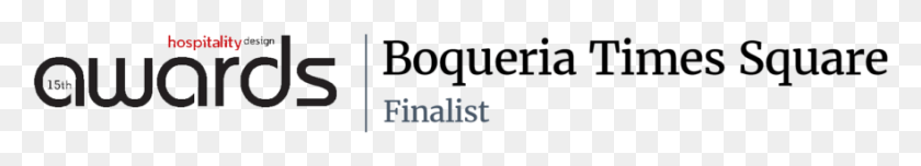 881x104 2019 15 Awards Finalist Boqueria Times Square Graphics, Text, Symbol, Alphabet HD PNG Download