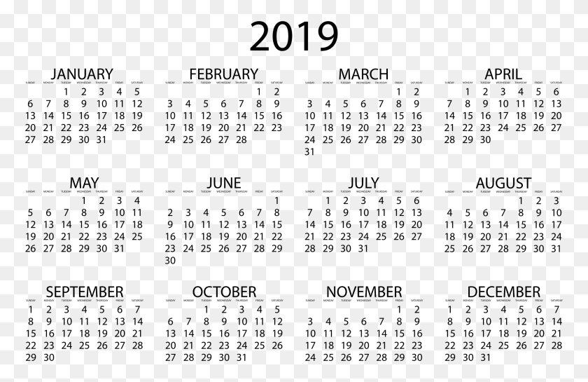 768x485 2019 Calendar Pdf 2019 Yearly Calendar, Gray, World Of Warcraft HD PNG Download