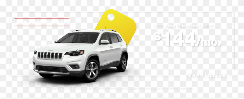 1174x425 2019 Cherokee Limited Jeep Suv, Coche, Vehículo, Transporte Hd Png