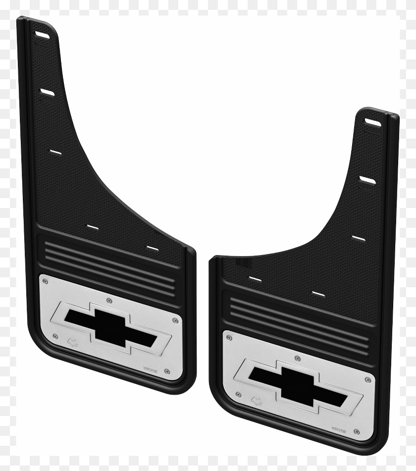 777x891 2019 Chevy Silverado 1500 Gatorback Black Bowtie No Drill Mudflap, Adapter, Electronics, Hardware HD PNG Download