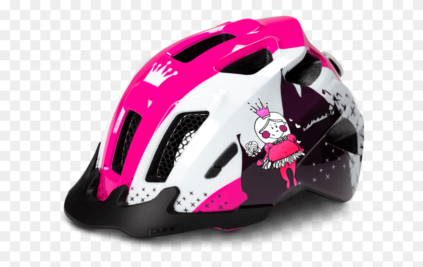 609x471 2019 Cube Ant Youth Helmet In Pink Cube Ant Kid39s Helmet, Clothing, Apparel, Crash Helmet HD PNG Download